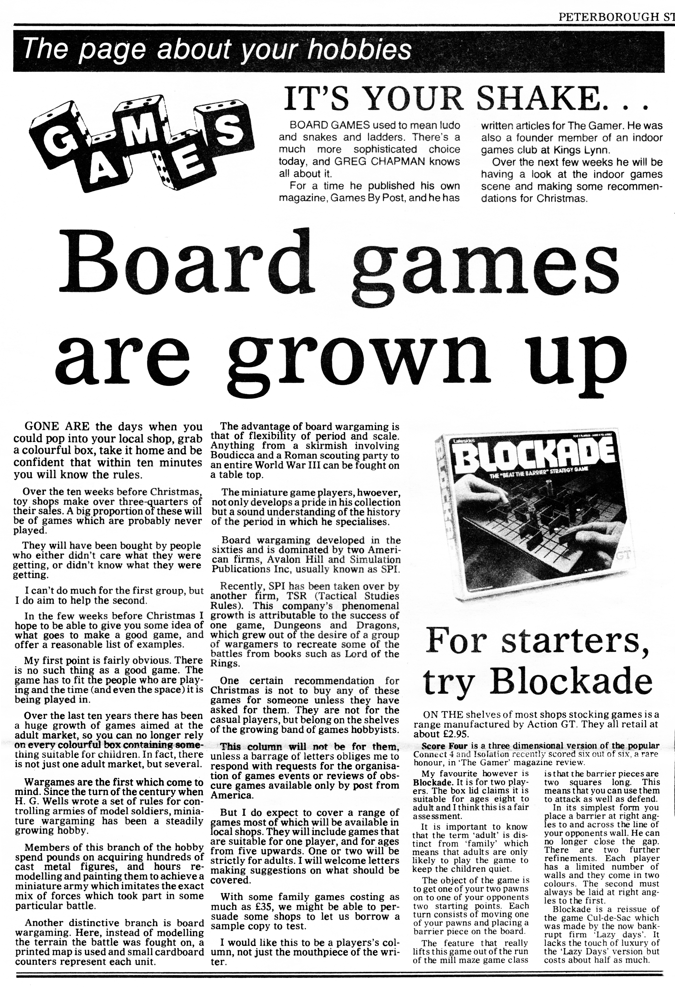Peterborough Standard Cutting