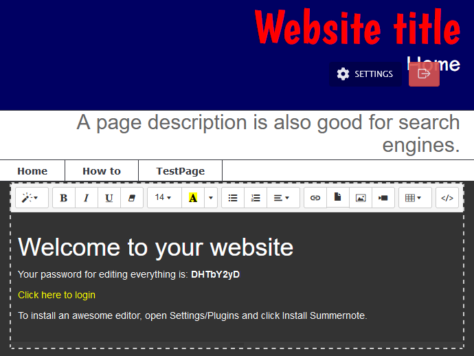 The Summernote Editor